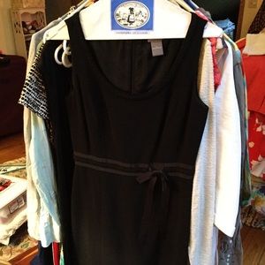 Ann Taylor Little Black Dress 0 Ribbon Details Bow